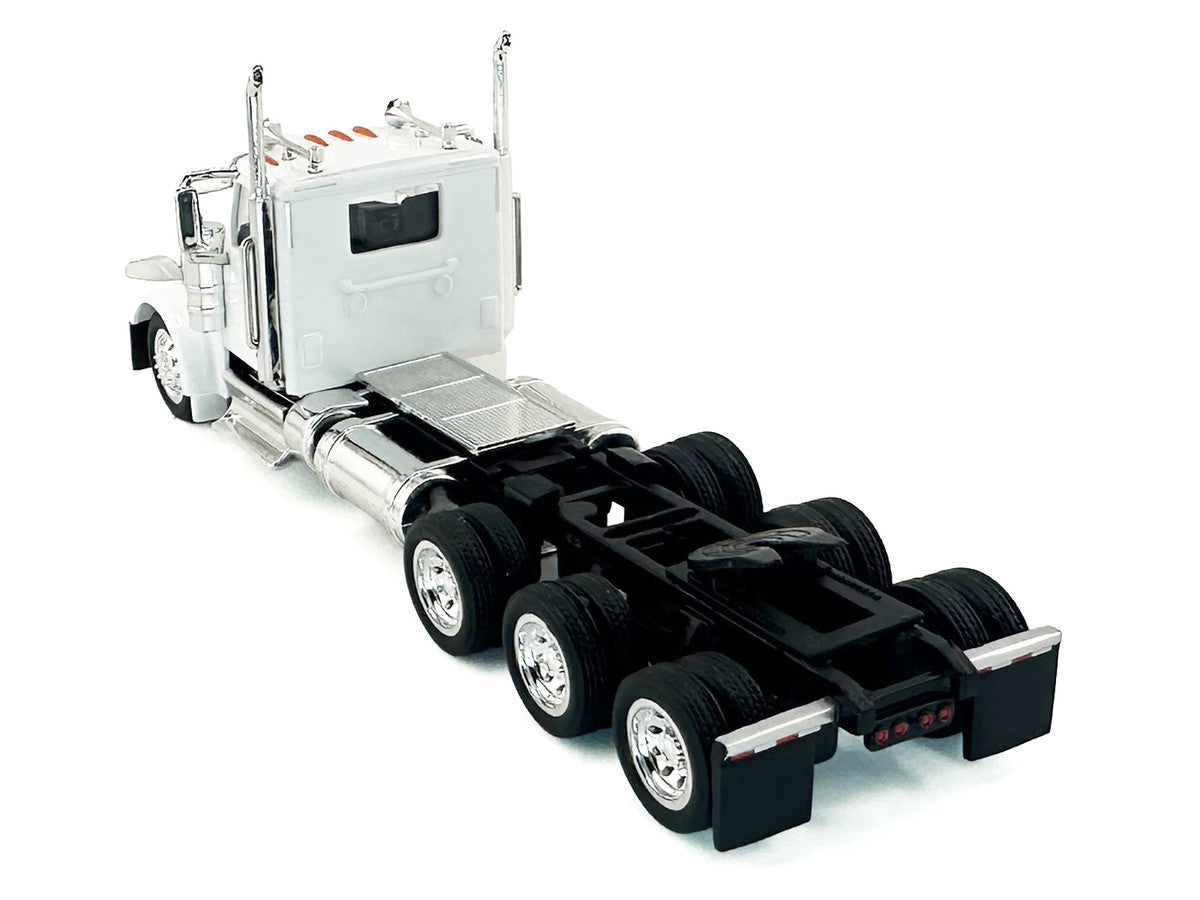 Peterbilt 589 3-Axel Day Cab White 1/87 (HO) Plastic Model Car by HO Logistics-2
