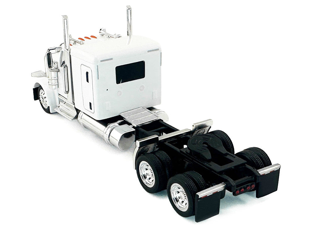 Peterbilt 589 Truck with 72 Inch Sleeper White 1/87 (HO) Plastic Model Car by HO Logistics-0