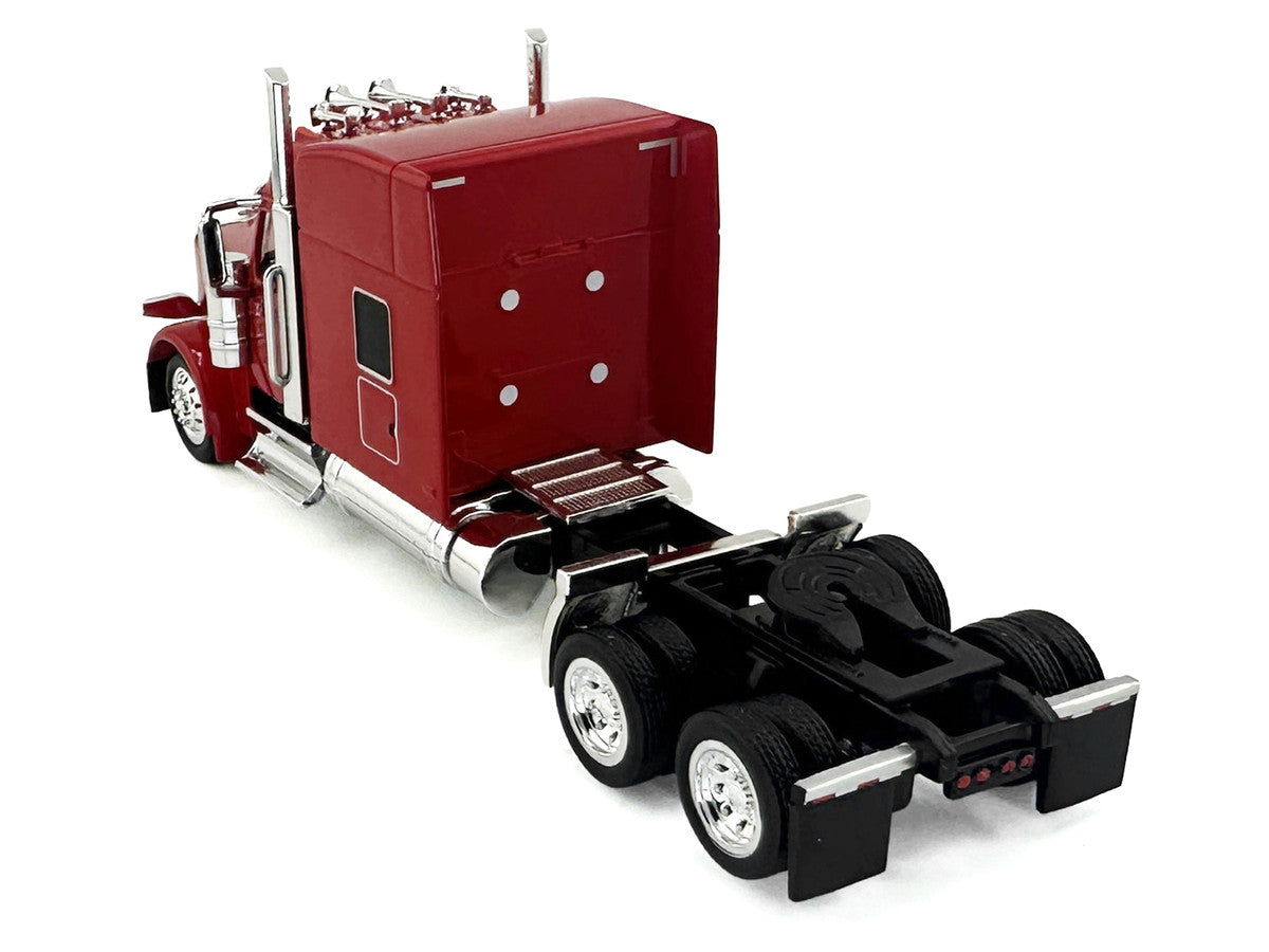 Peterbilt 589 with Stand Up Sleeper Cab Red 1/87 (HO) Plastic Model Car by HO Logistics-0