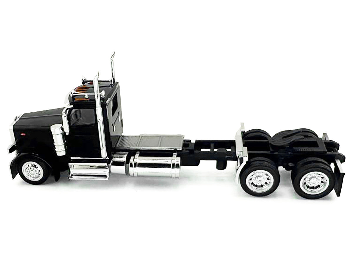 Peterbilt 589 2-Axel Day Cab Black 1/87 (HO) Plastic Model Car by HO Logistics-0