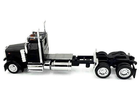 Peterbilt 589 2-Axel Day Cab Black 1/87 (HO) Plastic Model Car by HO Logistics-0