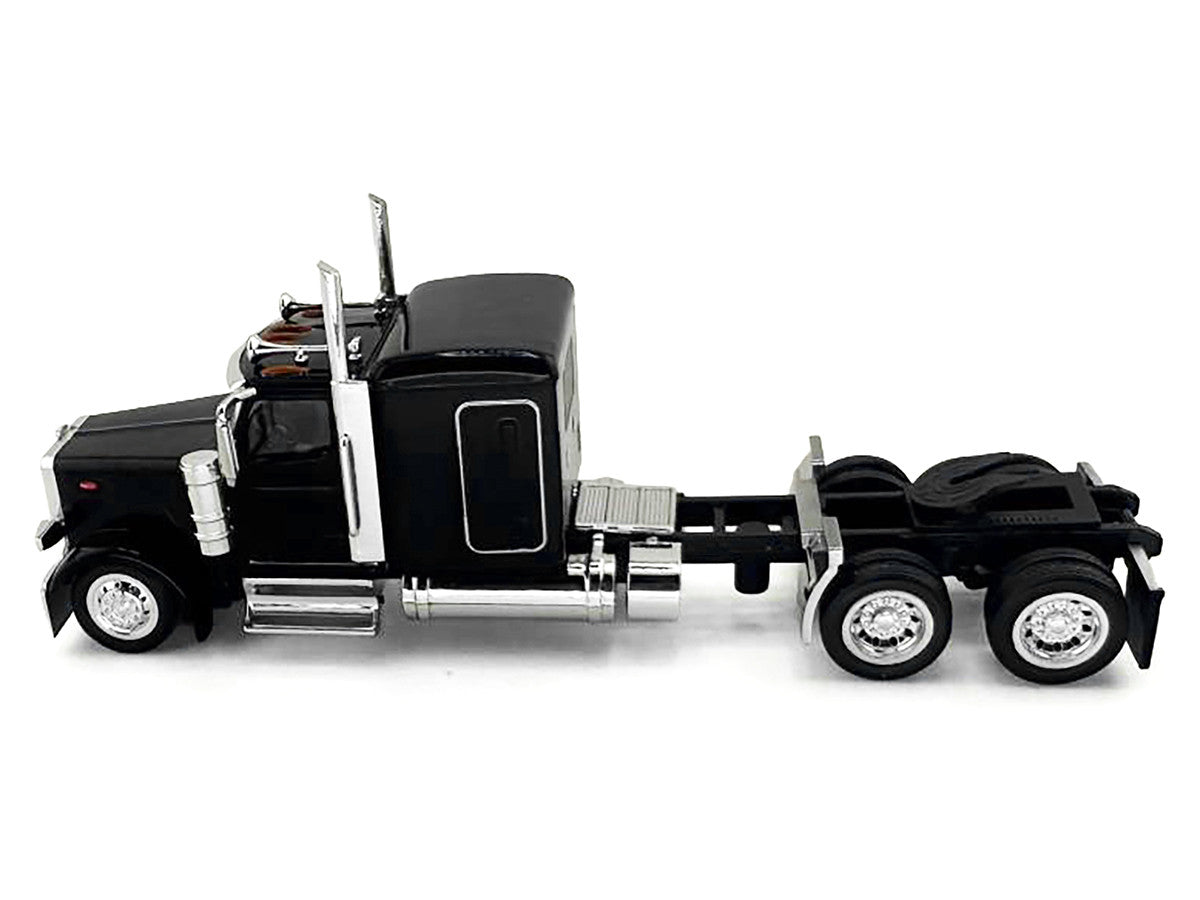 Peterbilt 589 Truck with 72 Inch Sleeper Black 1/87 (HO) Plastic Model Car by HO Logistics-0