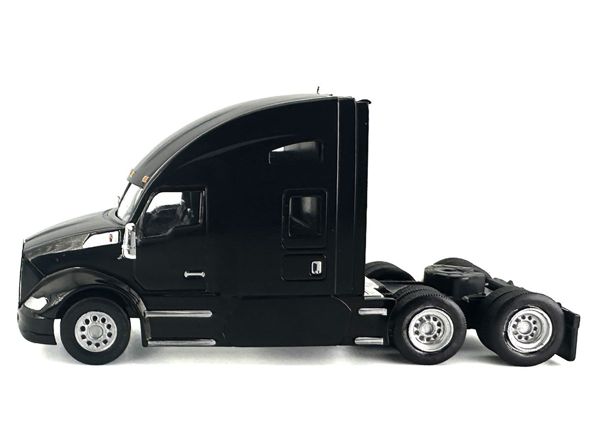 Kenworth T680 Sleeper Cab Black 1/87 (HO) Plastic Model Car by HO Logistics-0