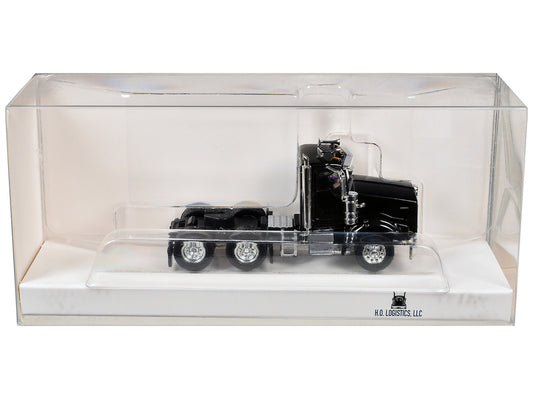 Kenworth T800 Day Cab Black 1/87 (HO) Scale Plastic Model Car by HO Logistics-0