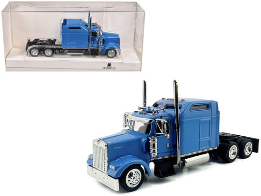 Kenworth W900L Truck Tractor with Sleeper Cab Baby Blue 1/87 (HO) Scale Plastic Model Car by HO Logistics-0