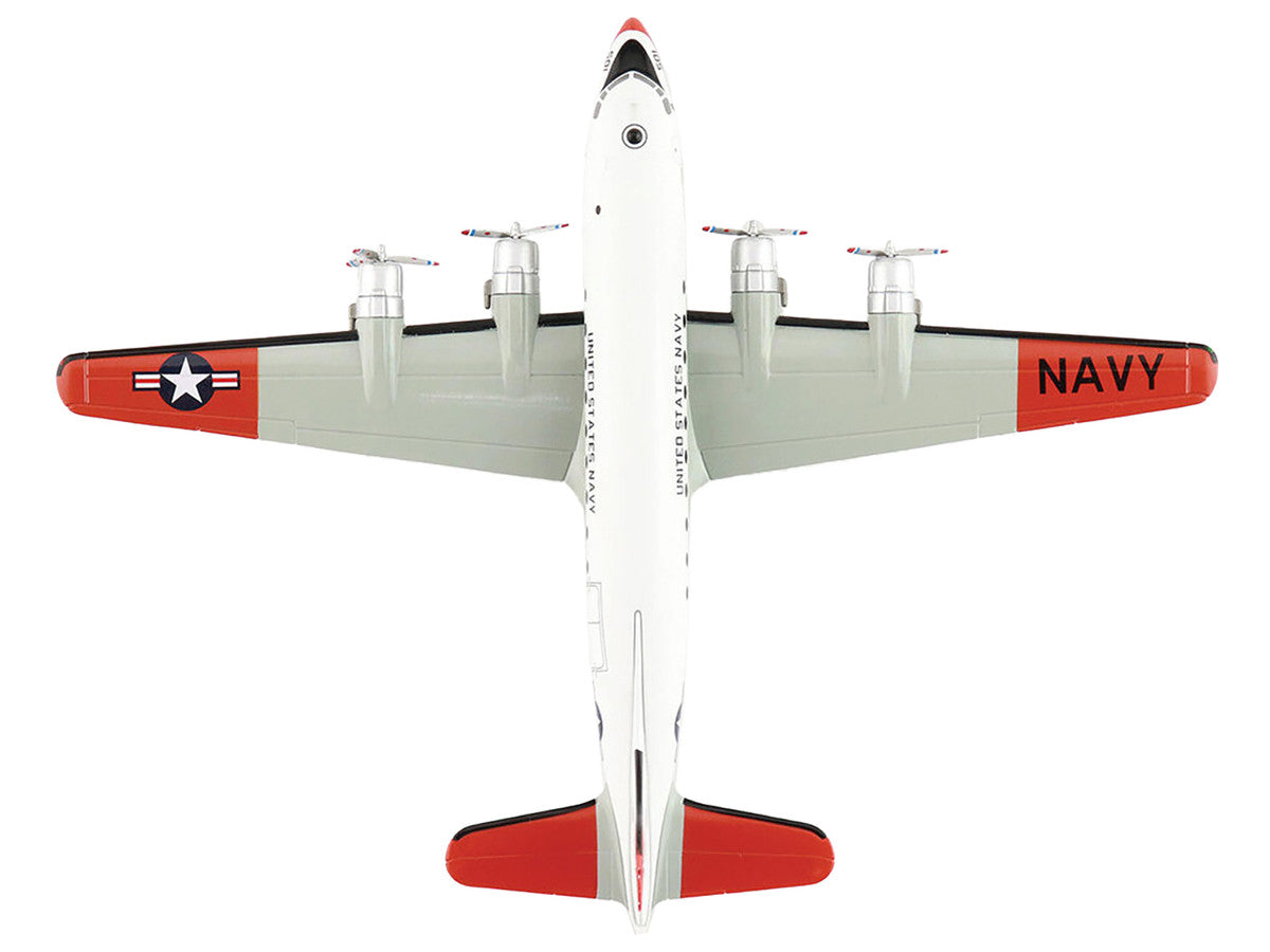 Douglas C-54Q Skymaster Transport Aircraft "US Navy Test Pilot School" (1973) United States Navy "Airliner Series" 1/200 Diecast Model by Hobby Master-1