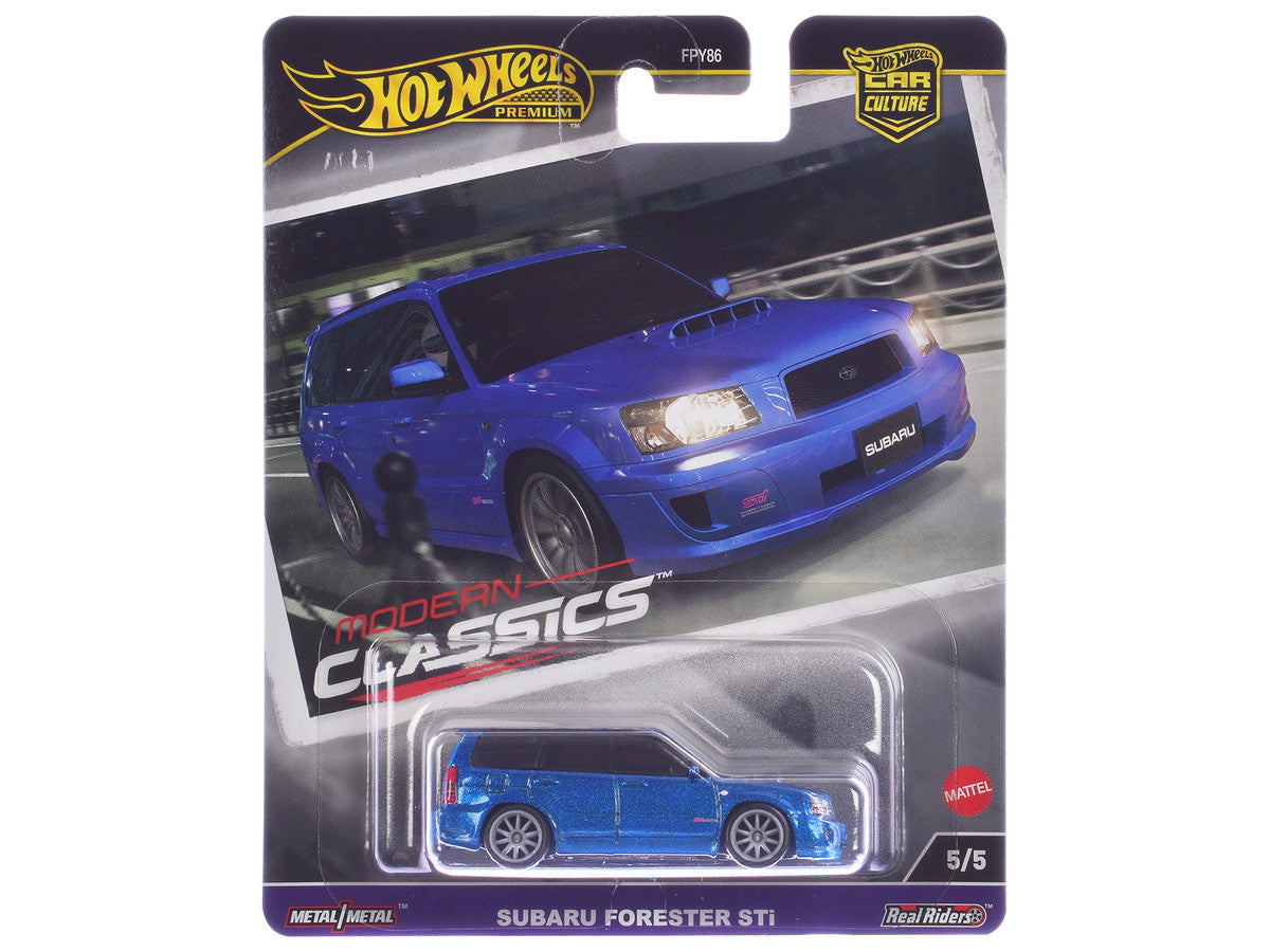 Subaru Forester STi Blue Metallic "Modern Classics" Series Diecast Model Car by Hot Wheels-0