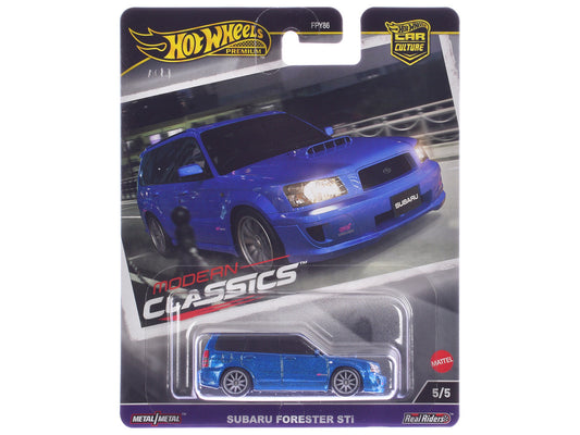 Subaru Forester STi Blue Metallic "Modern Classics" Series Diecast Model Car by Hot Wheels-0