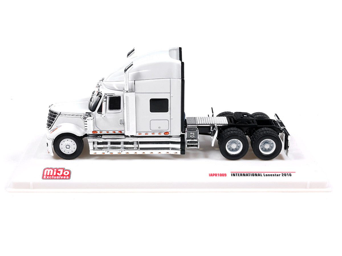 2010 International Lonestar Truck Tractor White 1/64 Diecast Model by IXO Models-1