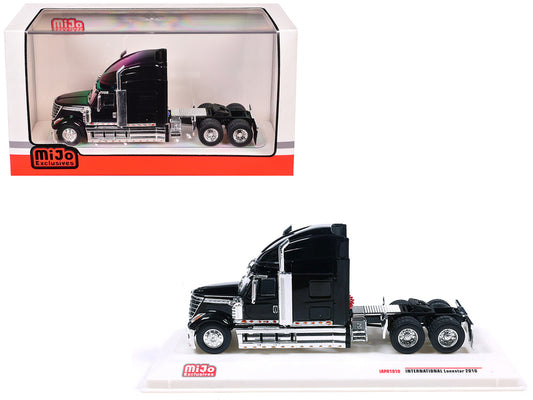 2010 International Lonestar Truck Tractor Black 1/64 Diecast Model by IXO Models-0