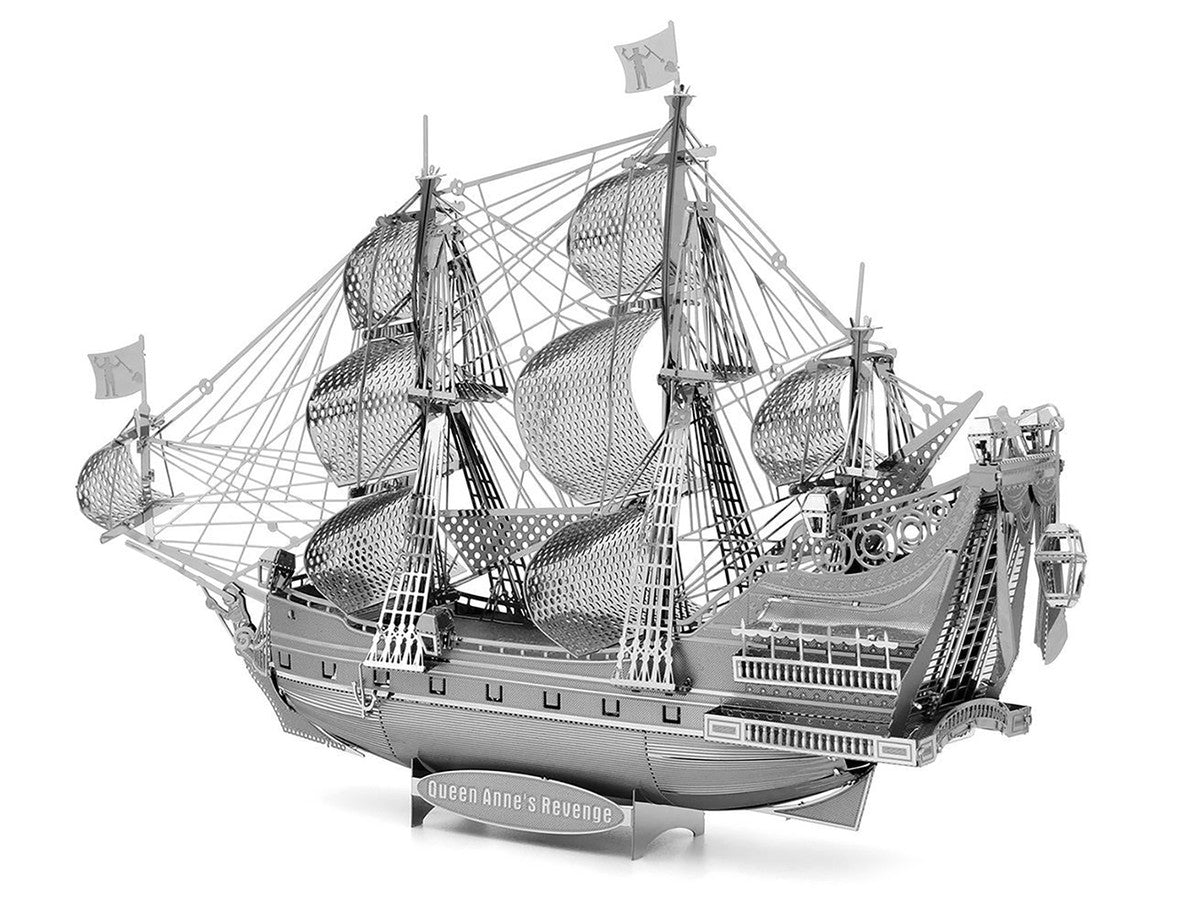 Model Kit Queen Anne's Revenge Ship (Challenging Difficulty) Steel Model by Metal Earth-3