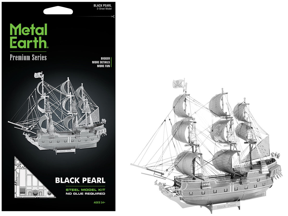 Model Kit Black Pearl Ship (Challenging Difficulty) Steel Model by Metal Earth-4