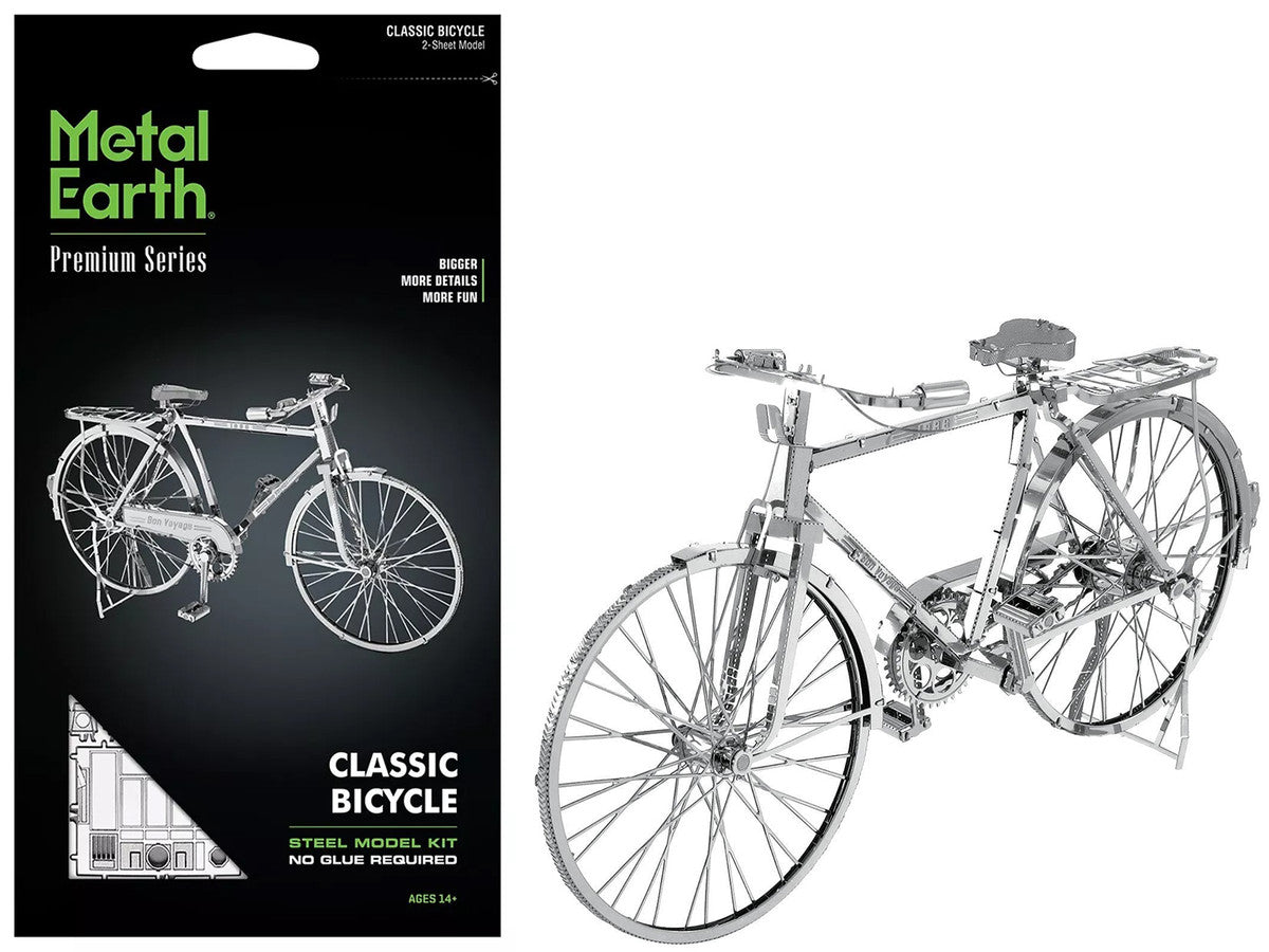 Model Kit Classic Bicycle "Bon Voyage" (Challenging Difficulty) Steel Model by Metal Earth-4