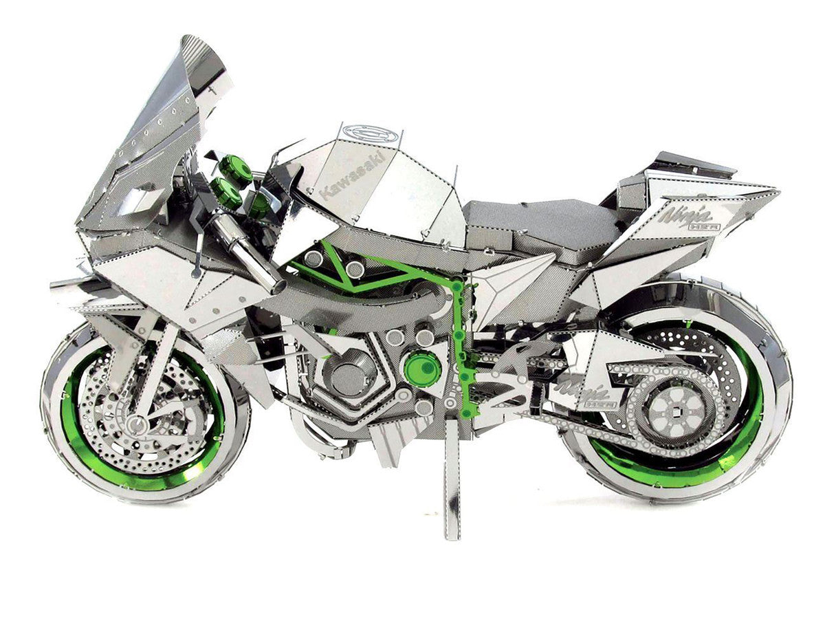 Model Kit Kawasaki Ninja H2R Motorcycle (Expert Difficulty) Steel Model by Metal Earth-3