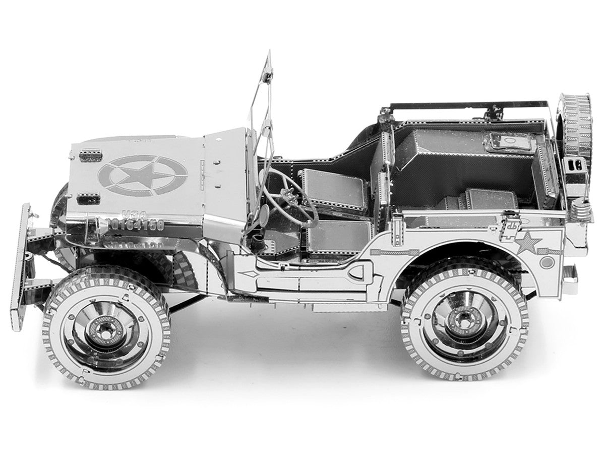 Model Kit Willys Overland Jeep (Challenging Difficulty) Steel Model by Metal Earth-2