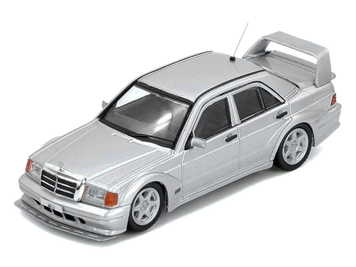 Mercedes-Benz 190E 2.5-16 Evolution II Silver Metallic 1/64 Diecast Model Car by Inno Models-1