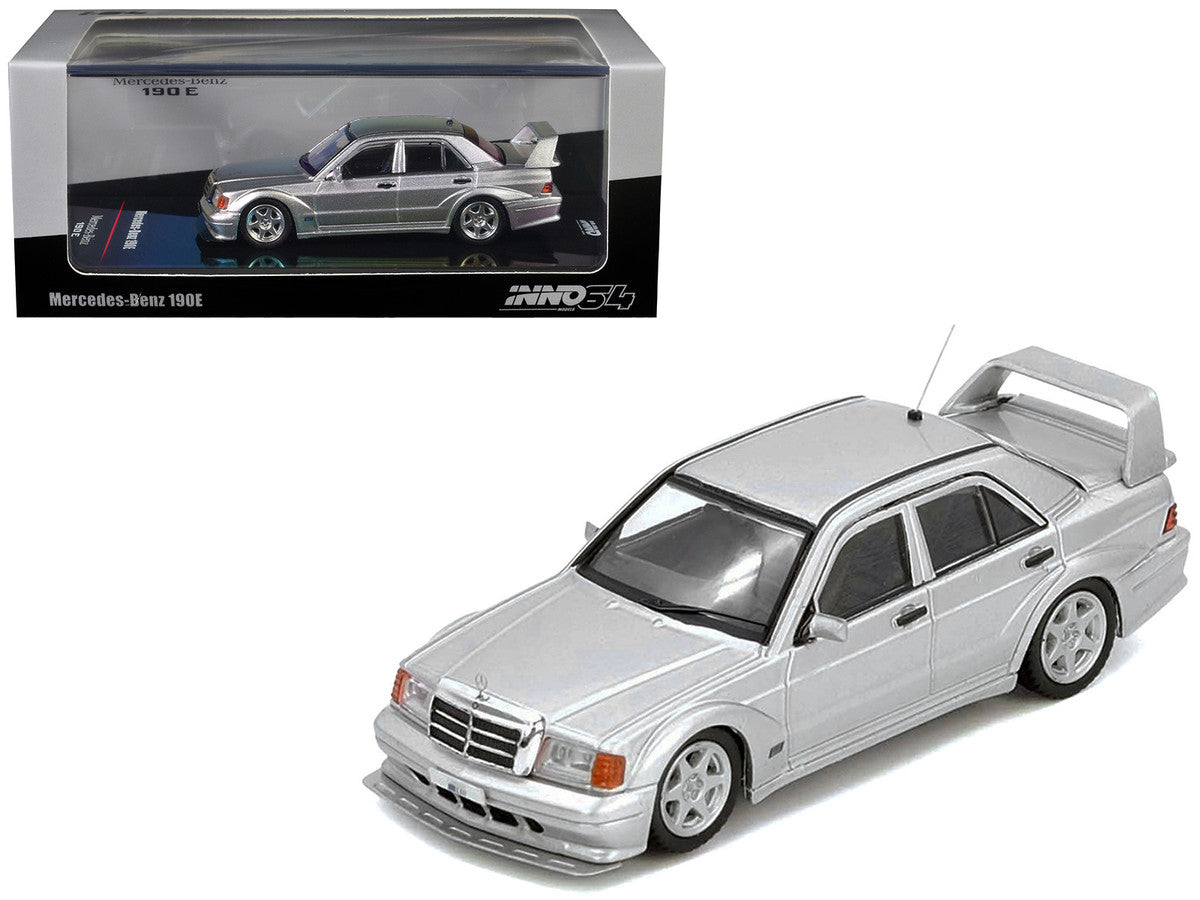 Mercedes-Benz 190E 2.5-16 Evolution II Silver Metallic 1/64 Diecast Model Car by Inno Models-0