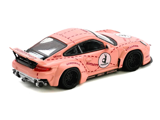 Pandem 997 "Pink Pig" Pink with Graphics 1/64 Diecast Model Car by Inno Models-0