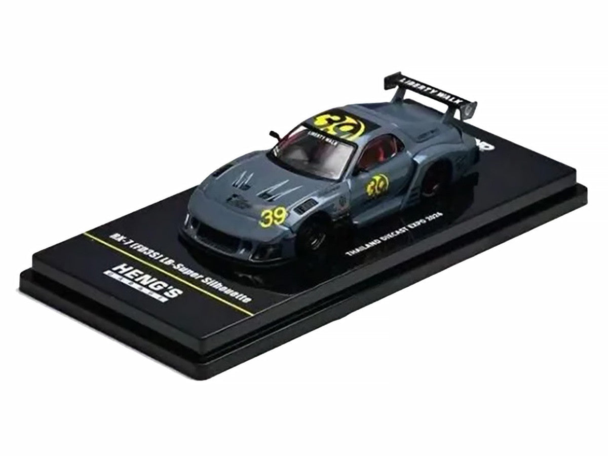 Mazda RX7 (FD3S) LB-Super Silhouette RHD (Right Hand Drive) #39 "Heng's Garage" Gray "Thailand Diecast Expo 2026 Event Edition" 1/64 Diecast Model Car by Inno Models-3