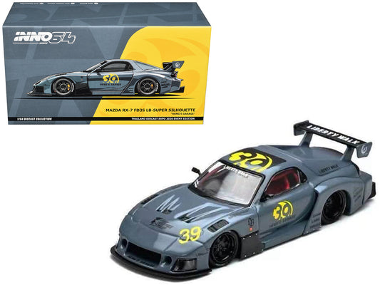 Mazda RX7 (FD3S) LB-Super Silhouette RHD (Right Hand Drive) #39 "Heng's Garage" Gray "Thailand Diecast Expo 2026 Event Edition" 1/64 Diecast Model Car by Inno Models-0