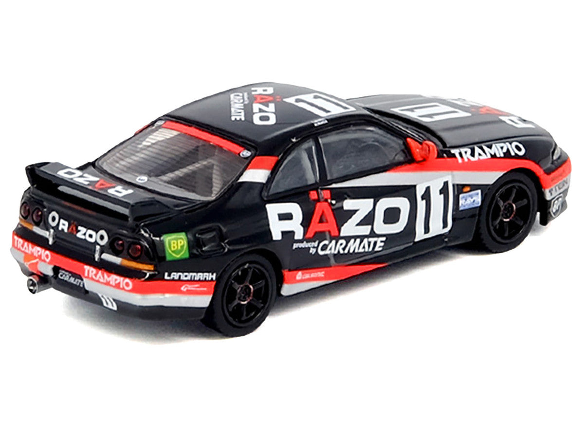 Nissan Skyline GT-R (R33) RHD (Right Hand Drive) #11 "Razo Trampio" N1 Super Endurance Series "Sedan Highland" (1995) 1/64 Diecast Model Car by Inno Models-1
