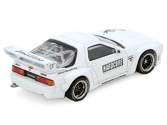 Mazda RX7 (FC3S) "Pandem Aero" Widebody Kit White with Graphics 1/64 Diecast Model Car by Inno Models-0