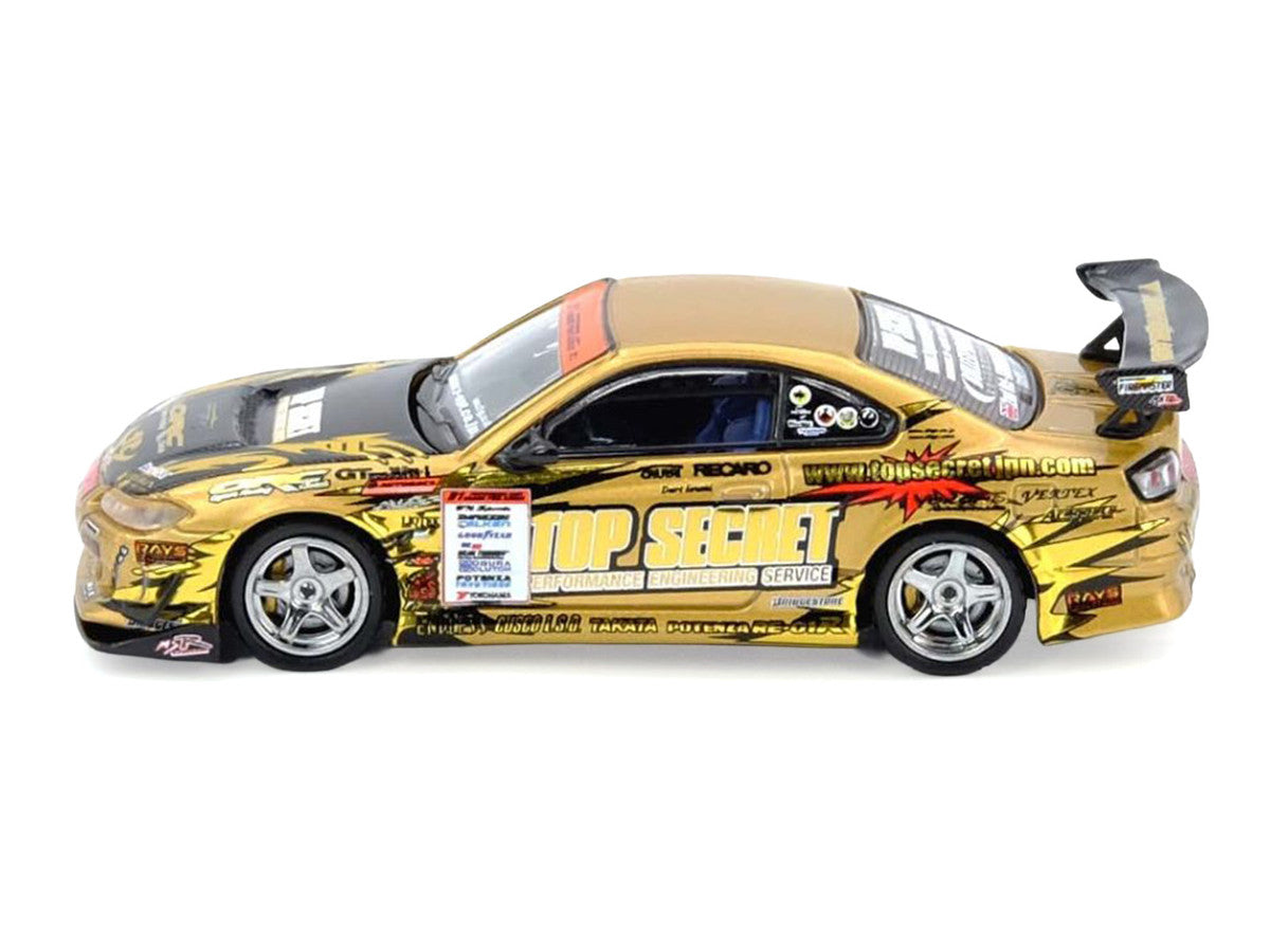 Nissan "Top Secret" Silvia (S15) RHD (Right Hand Drive) Ryuji Miki - Champion "D1 Grand Prix" (2004) 1/64 Diecast Model Car by Inno Models-0