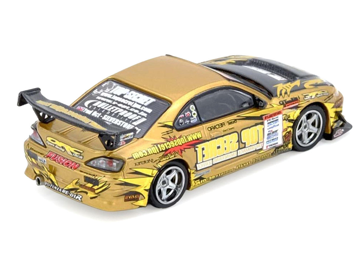Nissan "Top Secret" Silvia (S15) RHD (Right Hand Drive) Ryuji Miki - Champion "D1 Grand Prix" (2004) 1/64 Diecast Model Car by Inno Models-1