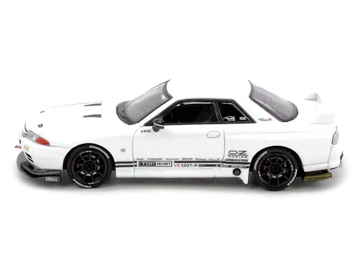 Nissan Skyline "Top Secret" (VR32) GT-R RHD (Right Hand Drive) White 1/64 Diecast Model Car by Inno Models-2