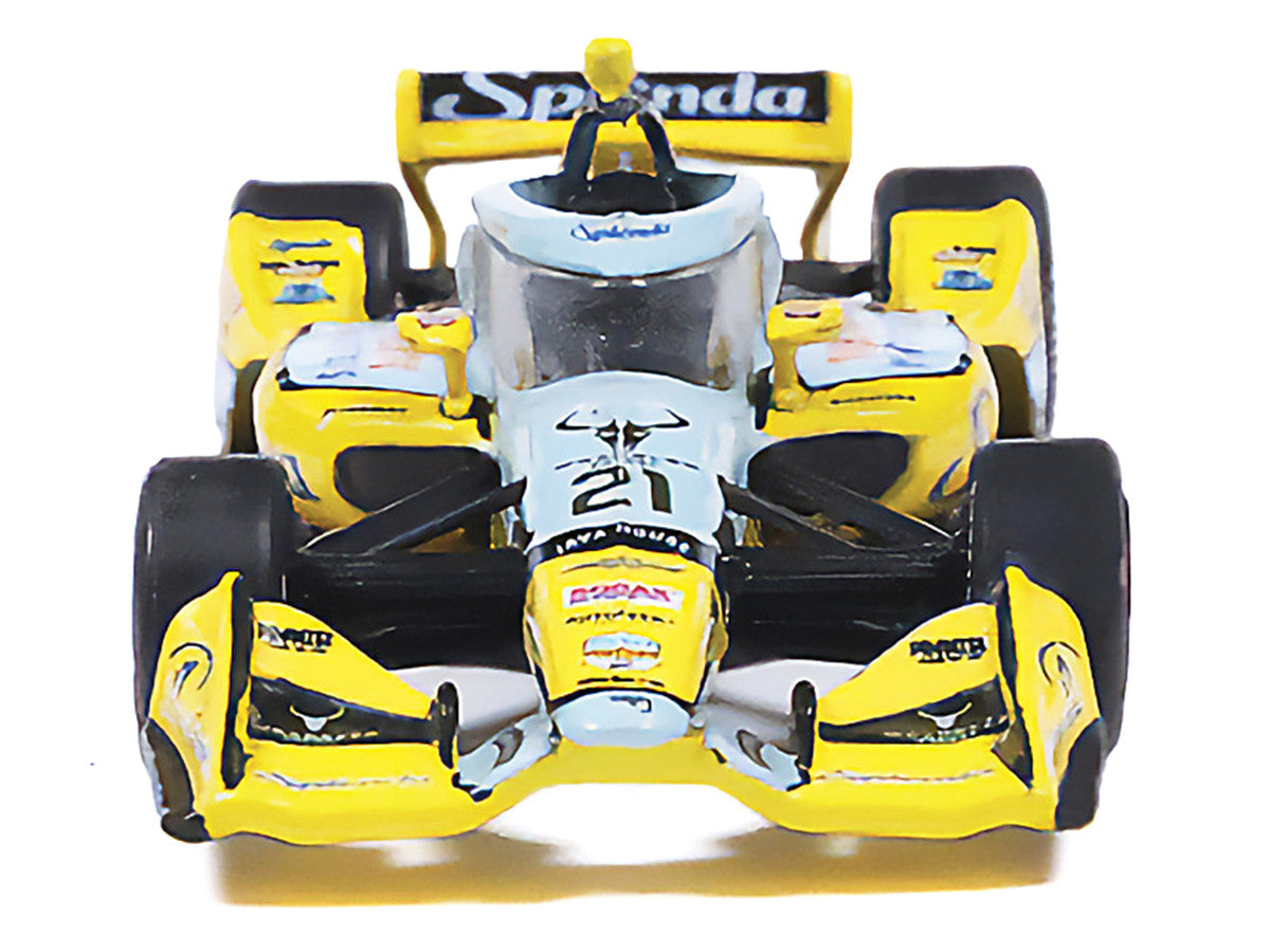 Dallara IndyCar #21 Christian Rasmussen "Splenda" Ed Carpenter Racing (Road Course Configuration) "NTT IndyCar Series" (2026) 1/64 Diecast Model by IXO Models-3