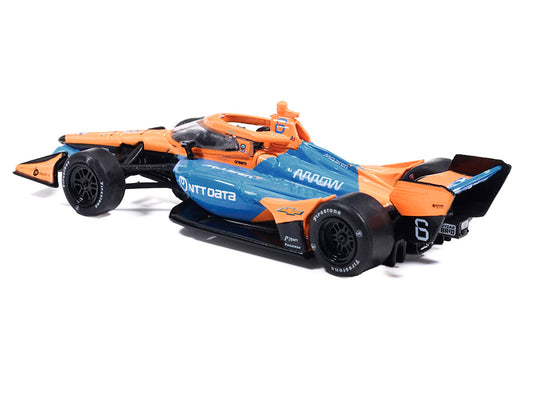 Dallara IndyCar #6 Nolan Siegel "NTT Data" Arrow McLaren IndyCar Team (Road Course Configuration) "NTT IndyCar Series" (2026) 1/64 Diecast Model by IXO Models-0