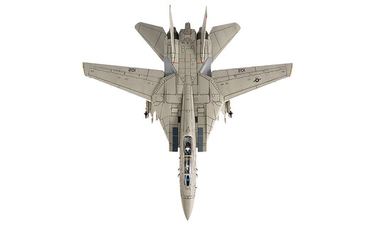 Grumman F-14A Tomcat Fighter Aircraft "VF-41 Black Aces USS Nimitz Gulf of Sidra" (1981) United States Navy 1/72 Diecast Model by JC Wings-0