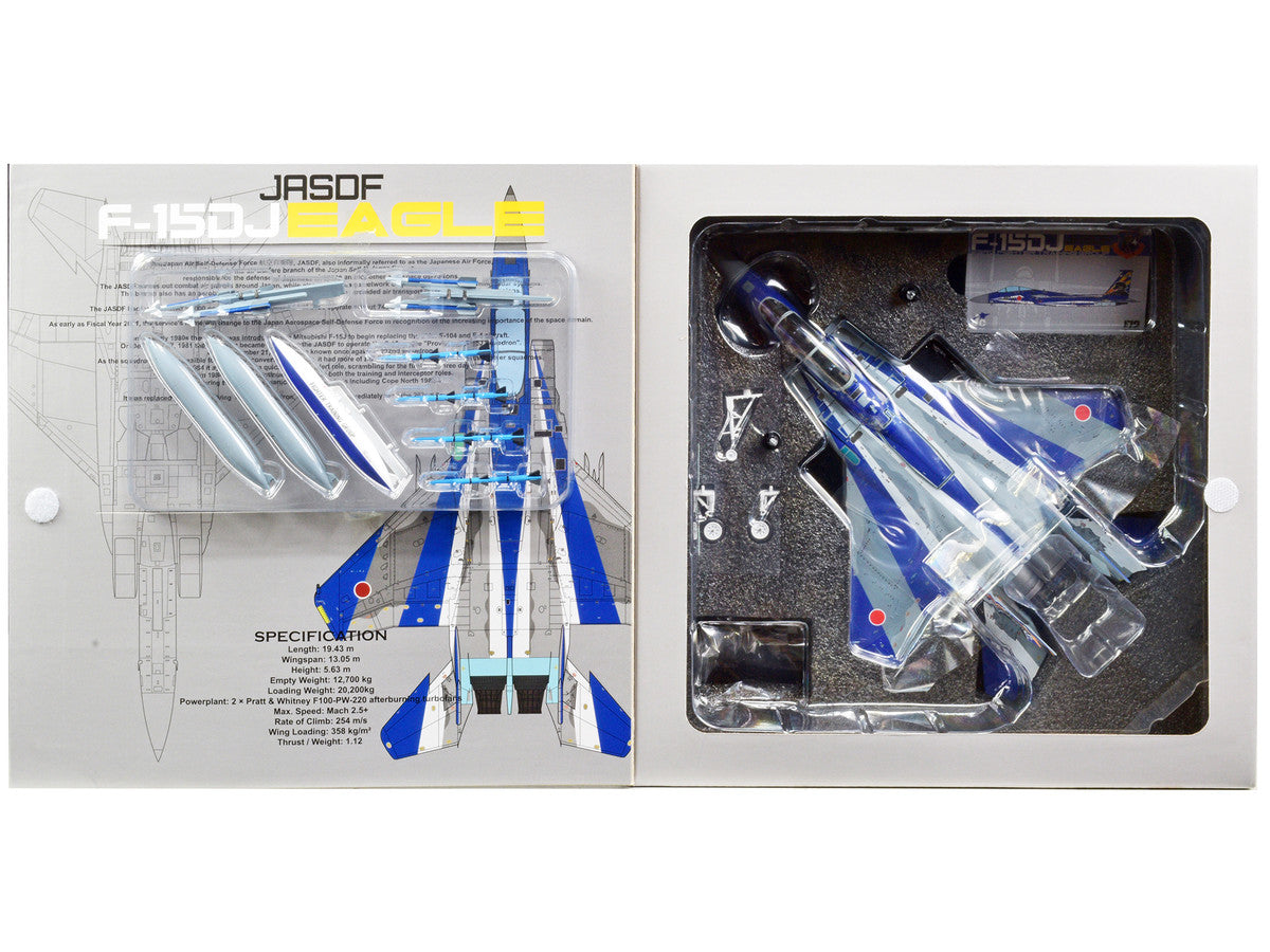 F-15DJ JASDF (Japan Air Self-Defense Force) Eagle Fighter Aircraft "23rd Fighter Training Group 20th Anniversary" with Display Stand Limited Edition to 600 pieces Worldwide 1/72 Diecast Model by JC Wings-4