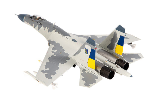 Sukhoi Su-27 Flanker Aircraft "Ukraine War" (2023) Ukrainian Air Forces 1/72 Diecast Model by JC Wings-0