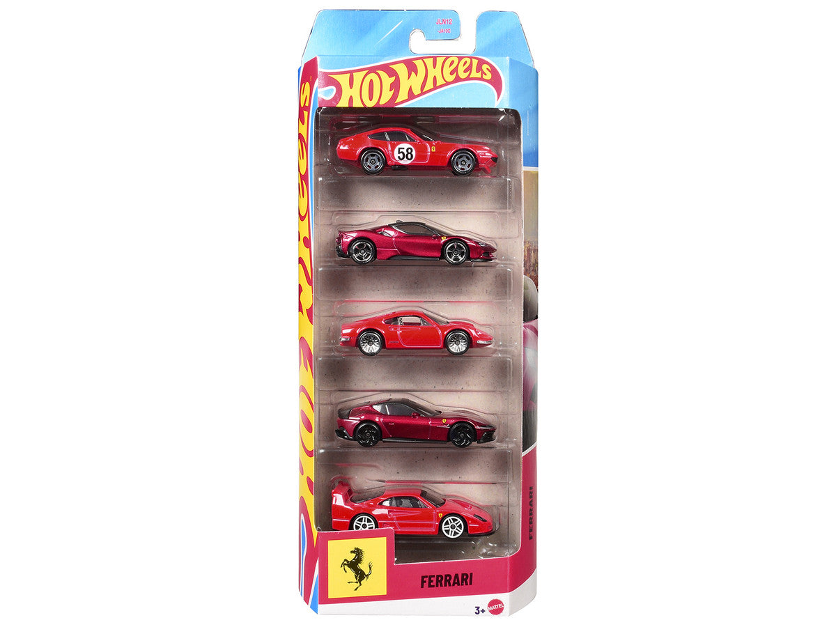 Ferrari 5 piece Set by Hot Wheels Diecast Model Cars by Hot Wheels-0