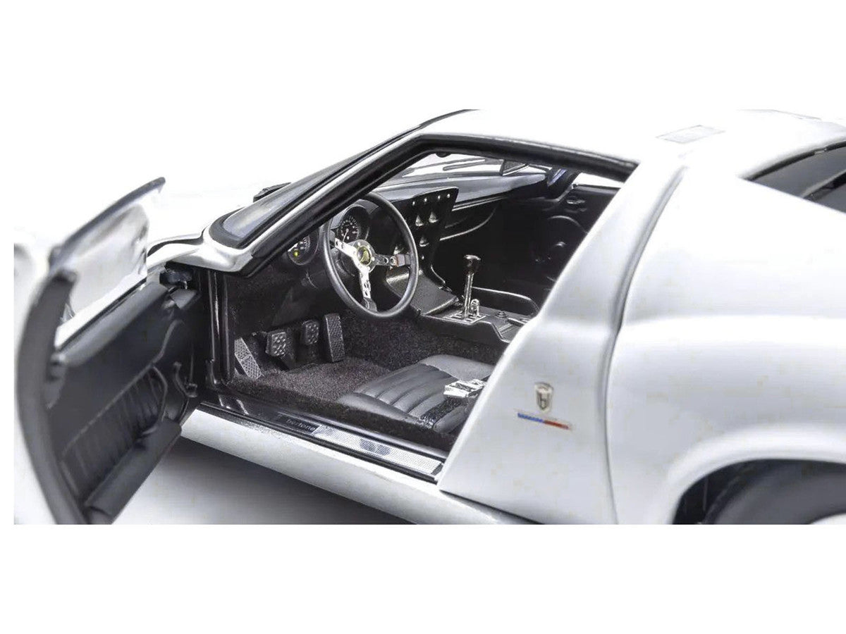 Lamborghini Miura P 400 White 1/18 Diecast Model Car by Kyosho-3