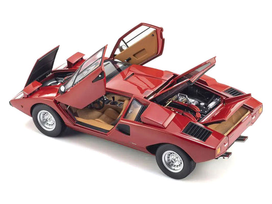 Lamborghini Countach LP 400 Red 1/18 Diecast Model Car by Kyosho-0