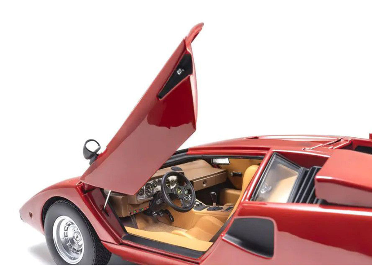 Lamborghini Countach LP 400 Red 1/18 Diecast Model Car by Kyosho-2