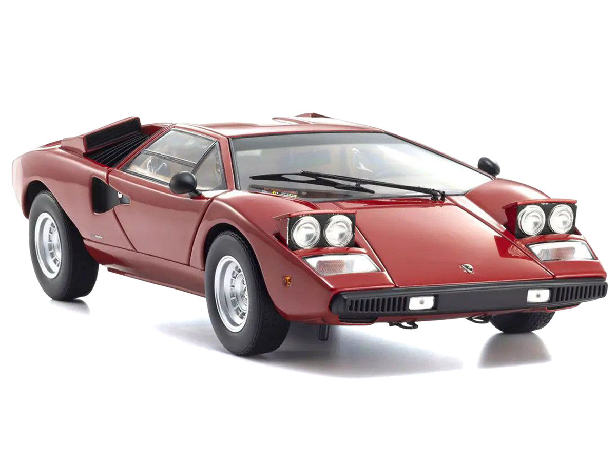 Lamborghini Countach LP 400 Red 1/18 Diecast Model Car by Kyosho-3