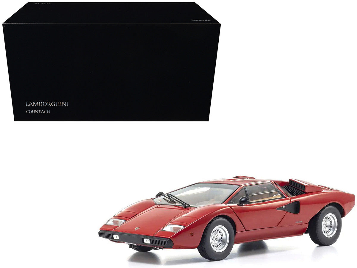 Lamborghini Countach LP 400 Red 1/18 Diecast Model Car by Kyosho-4
