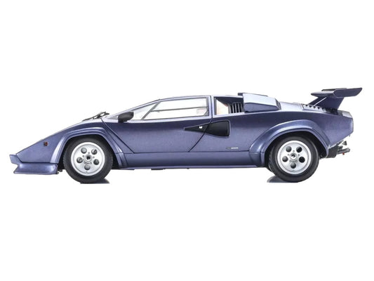 Lamborghini Countach LP 5000 Quattrovalvole Dark Blue Metallic 1/18 Diecast Model Car by Kyosho-0