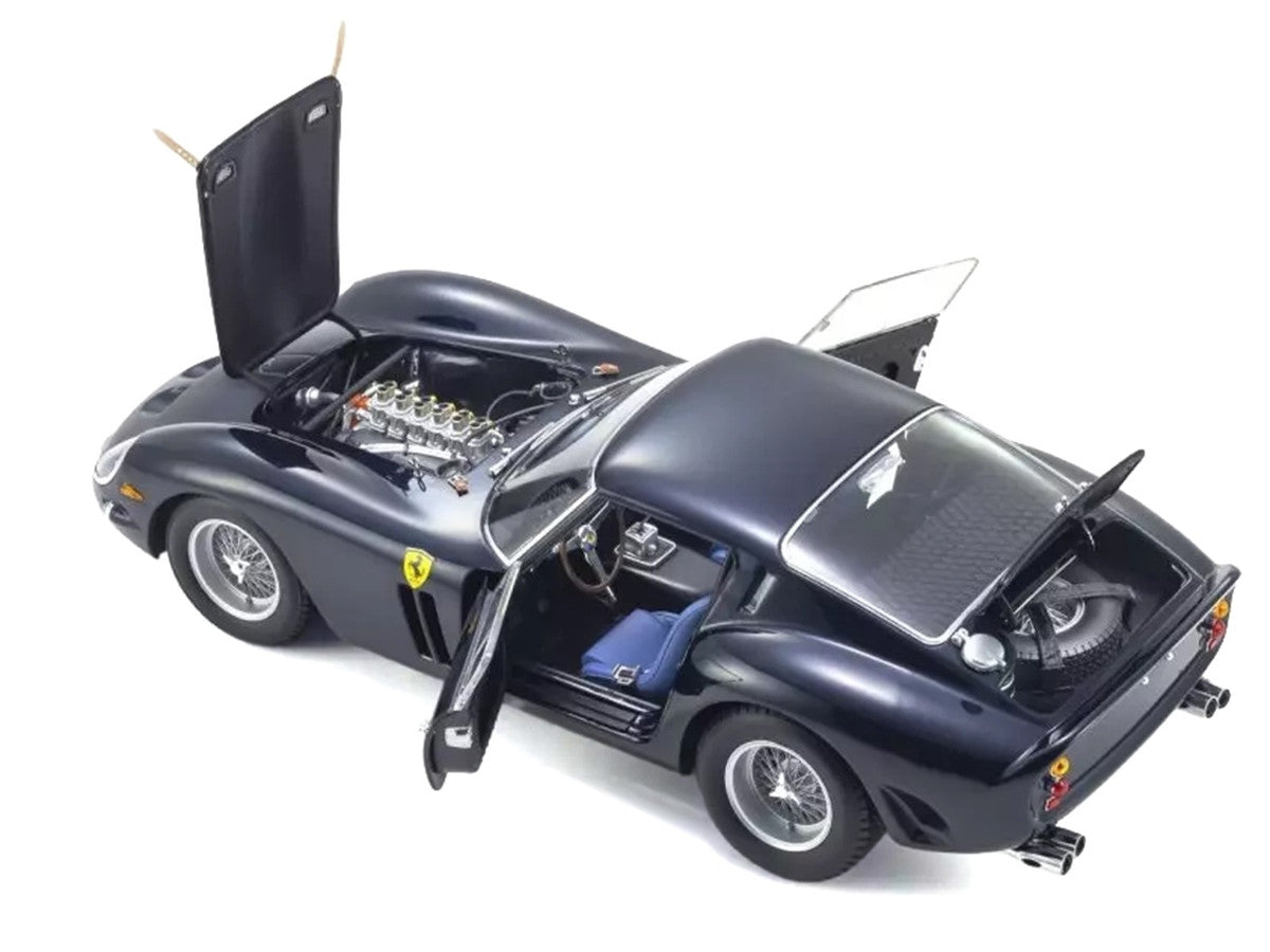 Ferrari 250 GTO Dark Blue Metallic 1/18 Diecast Model Car by Kyosho-2
