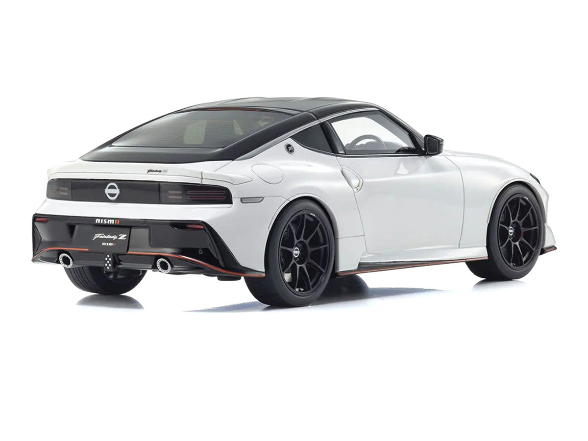 Nissan Fairlady Z NISMO RHD (Right Hand Drive) White with Black Top 1/18 Model Car by Kyosho-0