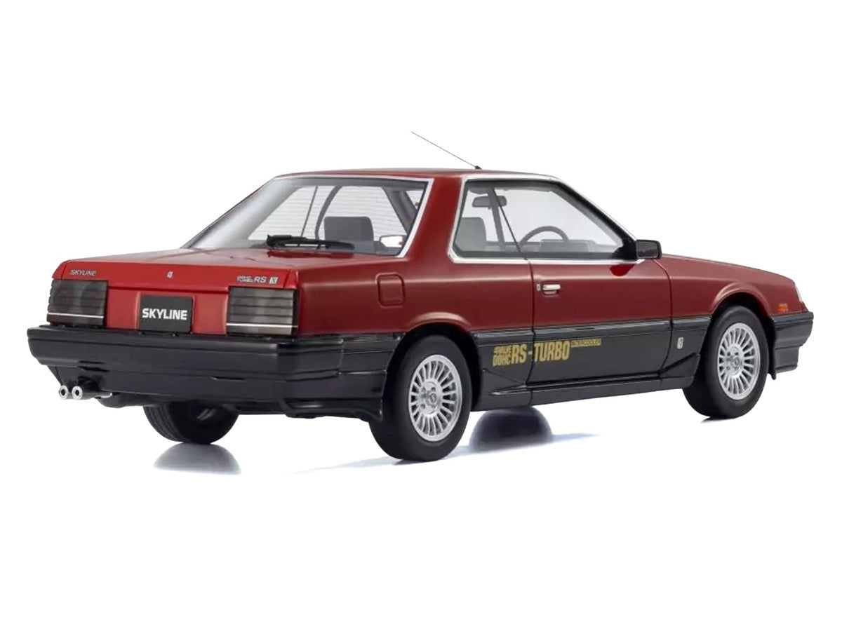 Nissan Skyline 2000 Turbo Intercooler RS-X RHD (Right Hand Drive) Red and Black 1/18 Model Car by Kyosho-1