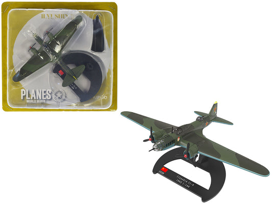 Ilyushin IL-4 Bomber Aircraft "Soviet Baltic Fleet Guards Regiment" (1942) "Planes of World War II" Series 1/144 Diecast Model Airplane by Luppa-0