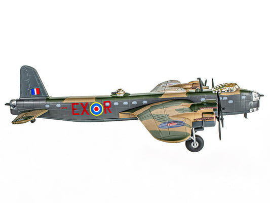Short Stirling Mk.III Aircraft "Jolly Roger No. 199 Squadron 100 Group" (1943) British Royal Air Force "Planes of World War II" Series 1/144 Diecast Model Airplane by Luppa-0