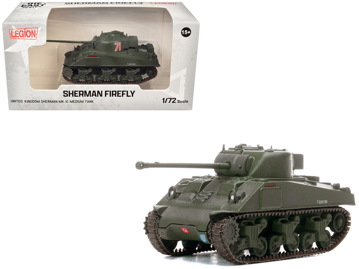 Sherman Firefly Mk.VC Medium Tank "Carole C Squadron 13th/18th Royal Hussars (Queen Mary’s Own) 27th Armoured Brigade Normandy" (1944) British Army 1/72 Diecast Model by Legion-4