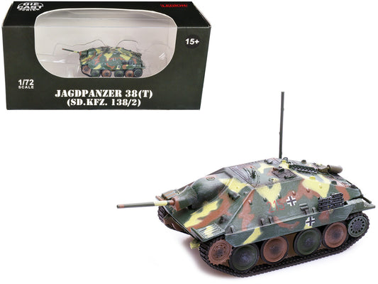 Jagdpanzer 38(T) SD.Kfz. 138/2 Hetzer Tank Destroyer Camouflage "German Army World War II" 1/72 Diecast Model by Legion-0
