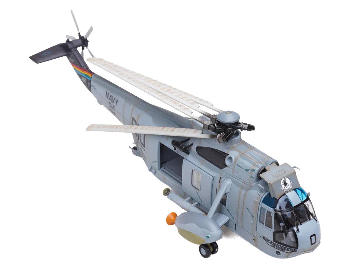 Sikorsky SH-3H Sea King Helicopter "149713/NK 610 Helicopter Anti-Submarine Squadron 8 Eightballers Carrier Air Wing 14 USS Independence (CV-62)" (1990s) United States Navy 1/72 Diecast Model by Legion-2