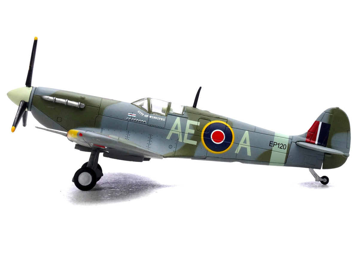 Supermarine Spitfire Mk Vb Fighter Aircraft "EP120 Flight Lieutenant James 'Jeff' Northcott No. 402 City of Winnipeg Squadron" (1943-1944) Royal Canadian Air Force 1/72 Diecast Model by Legion-1